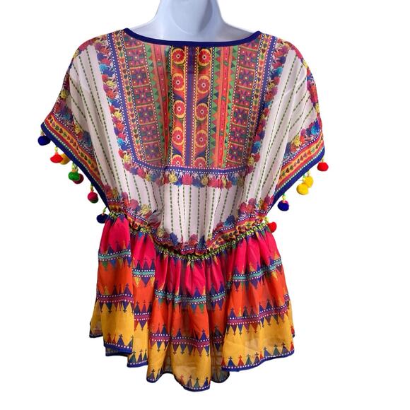 Anthropologie Preeti S Kapoor Banjara Bollywood Top‎ Est. Size S Statement Boho - Picture 2 of 9